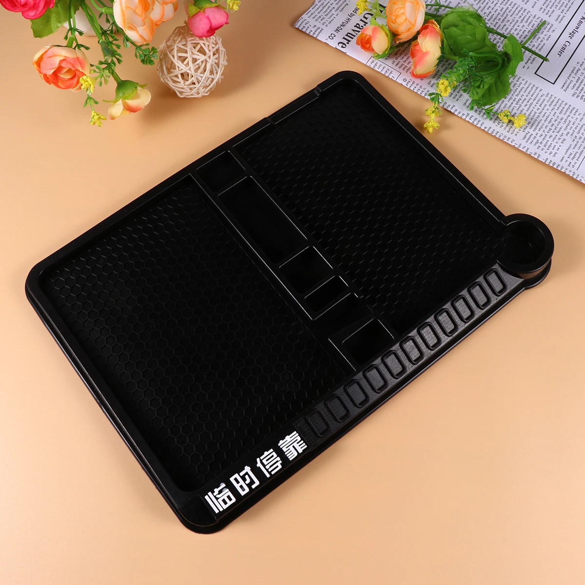 Противоскользящий Черный Многофункциональный коврик для мобильного телефона