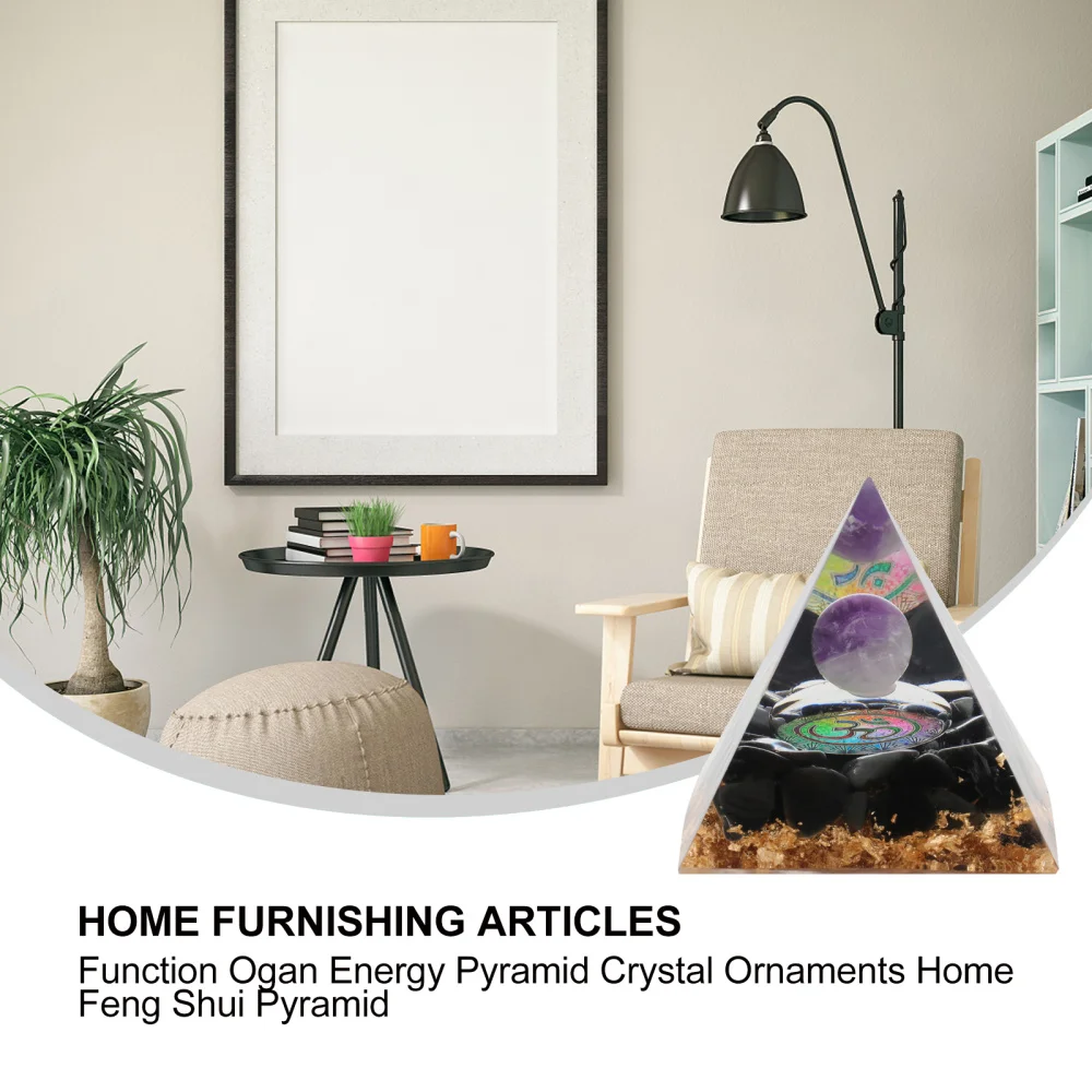 

1Pc Delicate Mini Pyramid Craft Home Furnishing Adornment Fengshui Model Decor