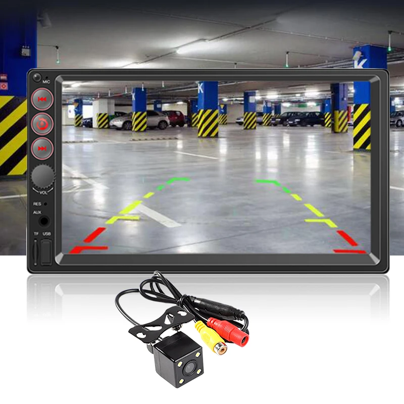 7061 2 Din усилитель карты памяти сенсорный экран 7 дюймов 12 в Bluetooth DVR Поддержка MP5 Apple Интернет Android 9 0 TFT