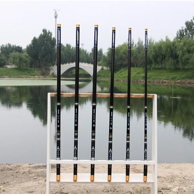 Удочка карбоновая портативная с удобной ручкой легкая для рек озер рыбалки