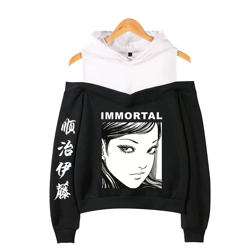 

Junji Ito Off-shoulder Men Hoodie Pullovers 3D Men Hoodie Pullovers Sweatshrts Junji Ito Off-shoulder Hoody Casual Tops Print