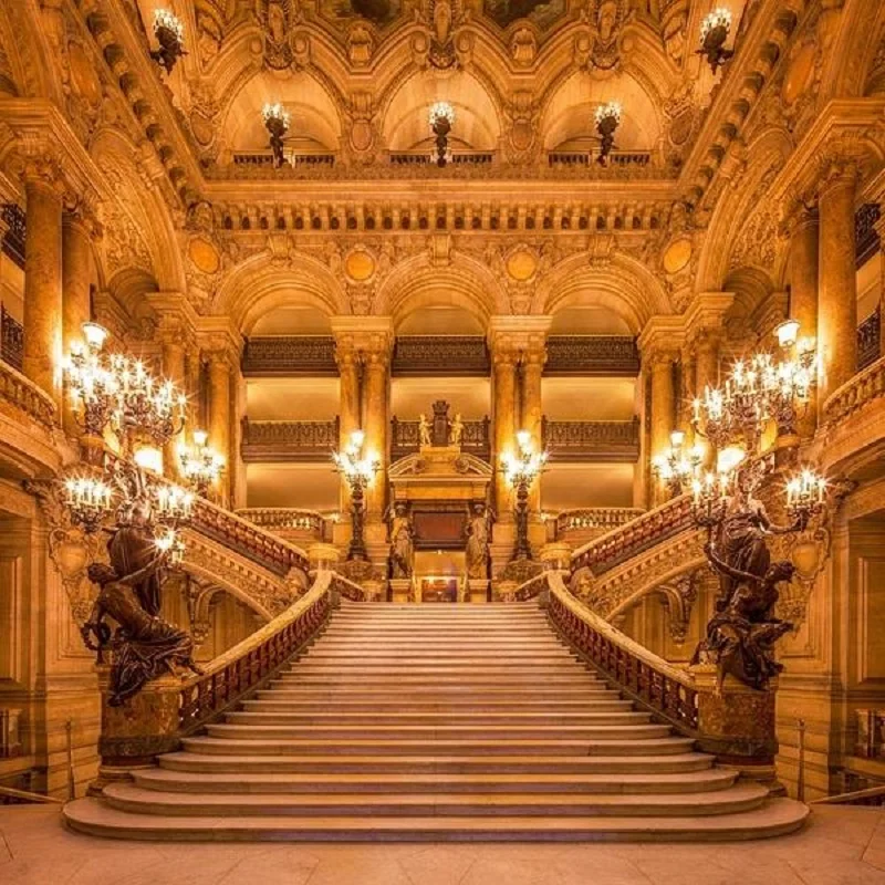 

Vintage Building Backdrop Beauty And Beast Background Party Photos Vinyl Background Studio Props