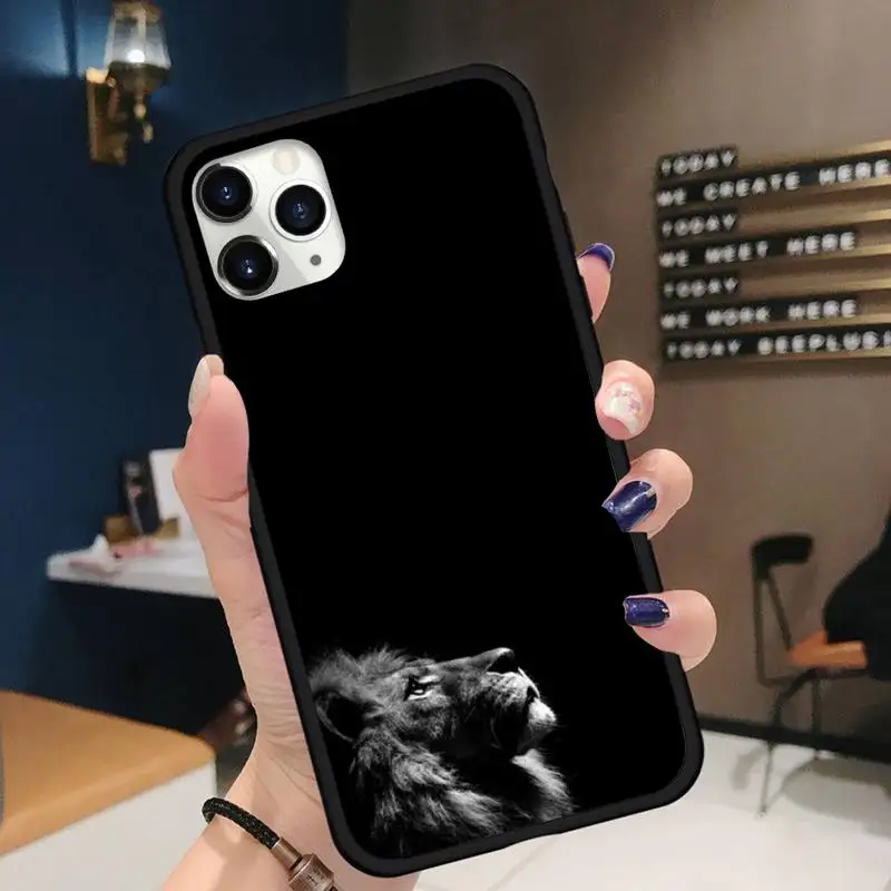 

Lion Ferocious animal overlord Phone Case for iPhone 11 12 pro XS MAX 8 7 6 6S Plus X 5S SE 2020 XR