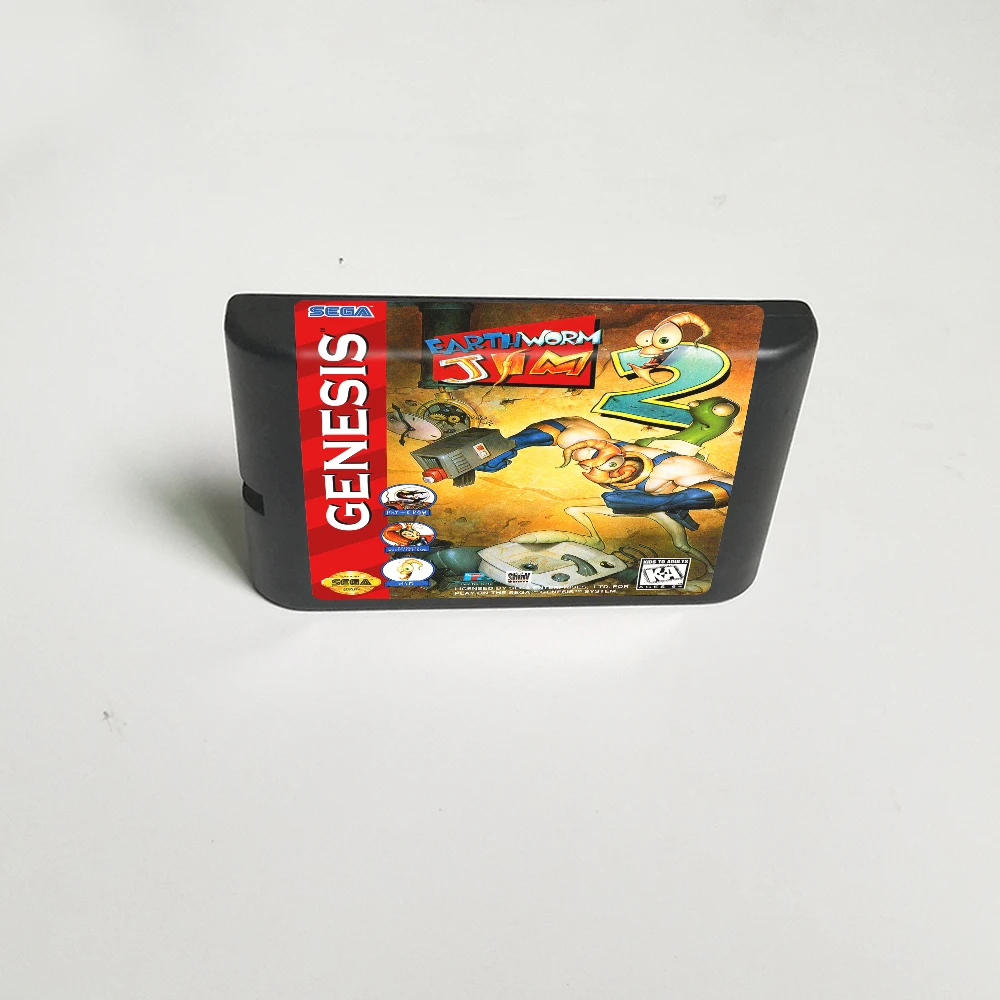 Игровая карта Earthworm Jim 2 - 16 бит MD для Sega Megadrive Genesis картридж игровой консоли |