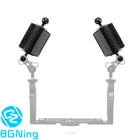 Плавучий водный поплавок BGNing из углеродного волокна с двумя шариками, D80 мм, 5810 дюймов, подставка для освещения камеры для дайвинга SLR с 1 дюймовым зажимом для батареи