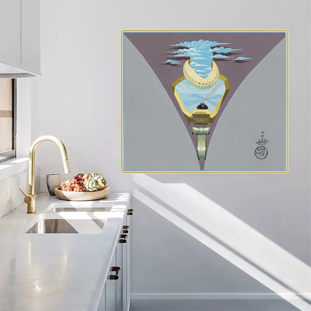 Citon Salvador Dali homhomage to Raimundus lulus Canvas холст искусство Масляная живопись художественный