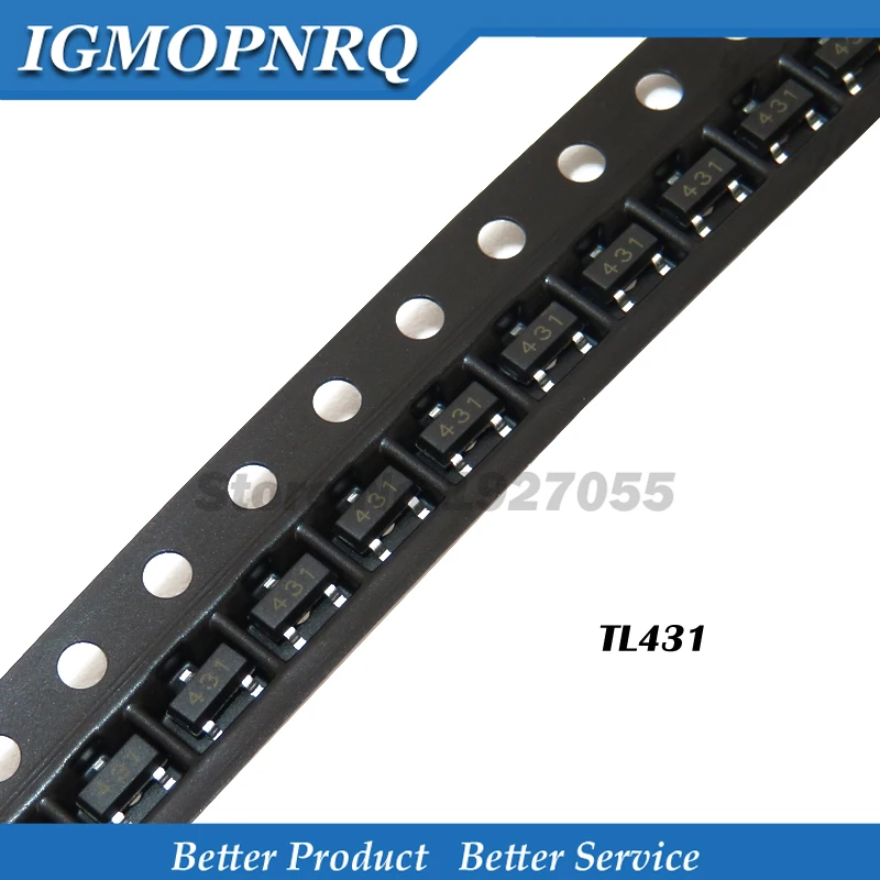 Новый регулятор напряжения 50 шт. TL431 431 BAV99 A7 2N2222 MMBT2222 S8050 S8550 MMBT3904 MMBT3906 BC847C BC848B AO3400