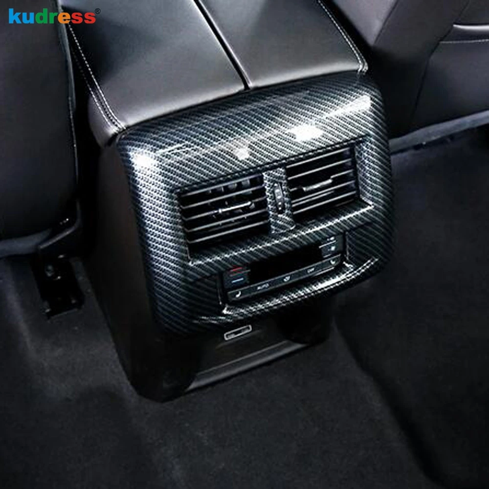 Для Volkswagen для VW Teramont Atlas 2017 2018 2019 2020 чехол из углеродного волокна на заднее сиденье
