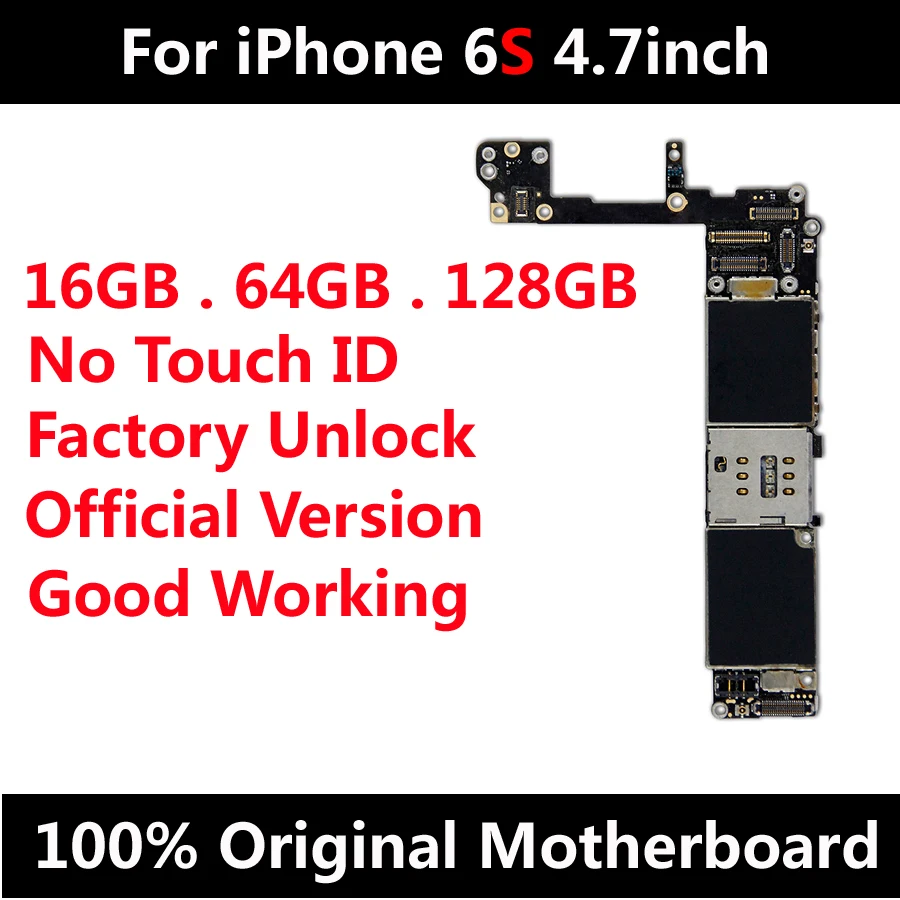 Низкая цена Заводская разблокировка материнская плата для iPhone 6S 4 7 дюймов с