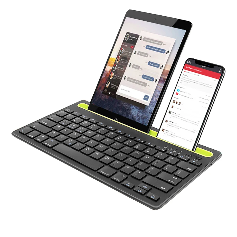 Dual Connect Wireless Bluetooth Keyboard For Mini PC Laptop Keyboard For Samsung Xiaomi Tablet Mobile Phone Computer