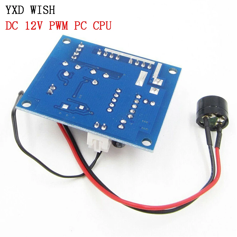 DC 12 V PWM ПК Процессор вентилятор Контроль температуры Скорость Управление; модуль Напряжение регулятор высокотемпературная сигнализация вентилятор с ШИМ-управлением Скорость Управление 12 V