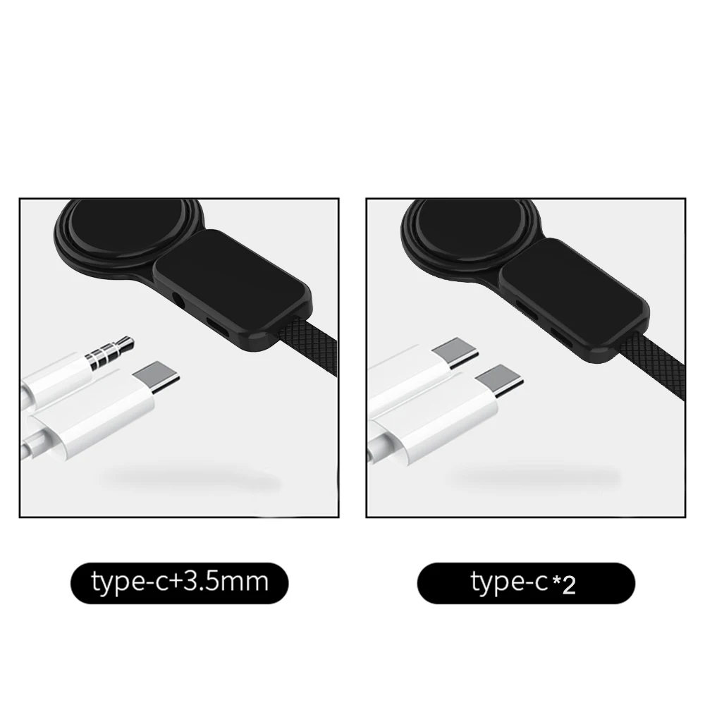 Тип C двойной адаптер и кольцо держатель USB C до 3,5 мм Aux аудио адаптер регулируемый держатель для телефона Быстрая зарядка для телефона type-C
