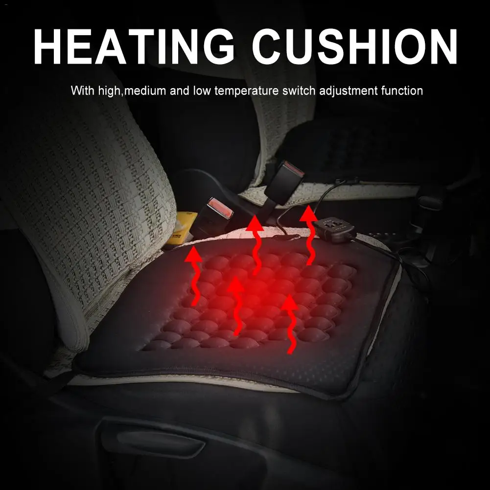 Универсальный 12 В автомобильный чехол на сиденье автомобиля передняя/Подушка