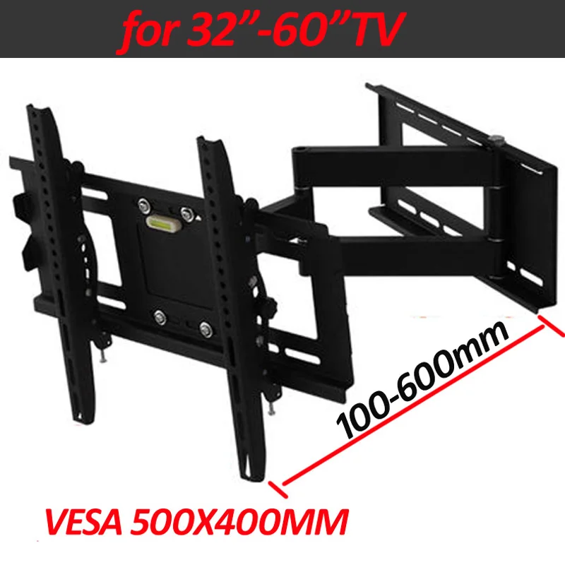 DL-WA-60AT 60 дюймов 55 дюймов 46 дюймов выдвижной Поворотный ЖК-дисплей плазменный складной полный движения ТВ кронштейн ЖК настенный светодиодный стенд держатель