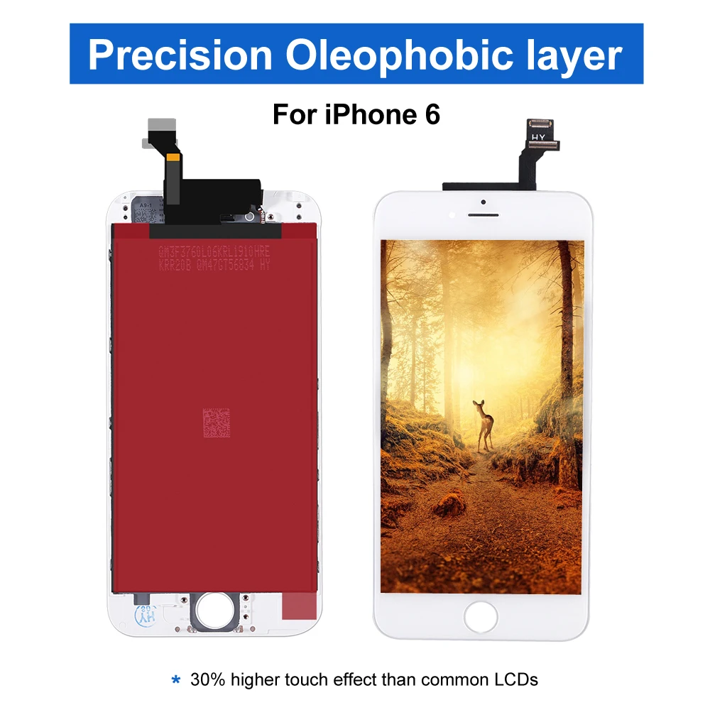 Кодирующий преобразователь сенсорного экрана в сборе Замена для iPhone 6 4 7