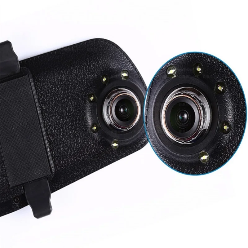 Автомобильный видеорегистратор зеркало заднего вида с камерой 5 светодиодных