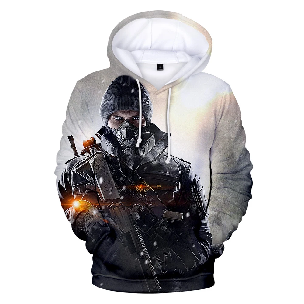 

Толстовка Tom Clancy's The Division 3D, модные мужские и женские толстовки в стиле Харадзюку, уличная одежда, свитшот, Осенний Повседневный пуловер с кап...