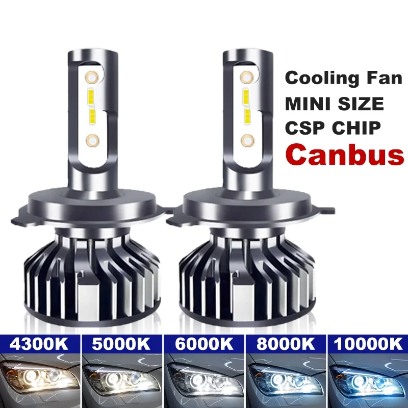 

Мини Canbus лампа H4 H7 светодиодный Автомобильная фара 16000LM 4300K 6000K 8000K Лампа H1 9005 HB3 9006 HB4 H8 H9 H11 Противотуманные фары лампы
