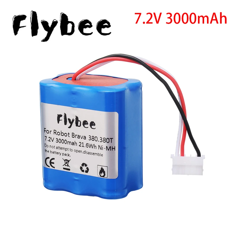 Новинка никель-металлогидридный аккумулятор 7 2 в 3000 мАч для iRobot Roomba Braava 380 380T Mint