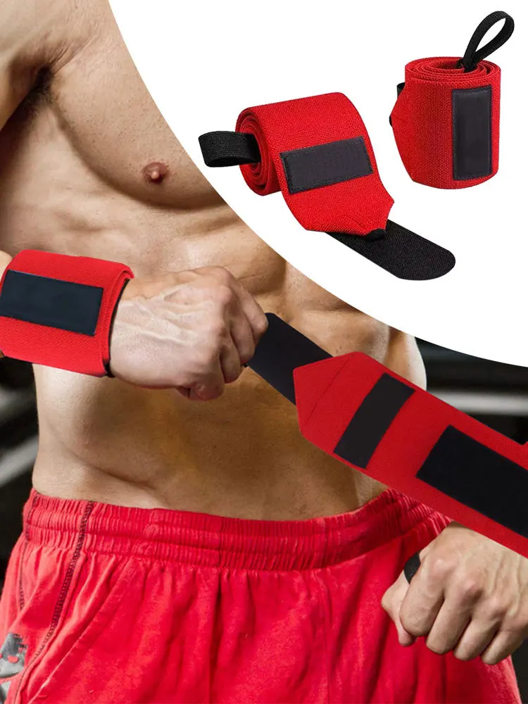 

Weightlifting Wrist Wraps Support Brace for Powerlifting Strength Cross Training Bodybuilding Gym Workout Weight Lifting