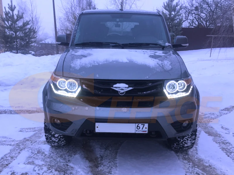 Для Baijah Tulos UAZ Патриот 2015 2016 2017 2018 2019 отличный ультра яркий COB комплект светодиодов