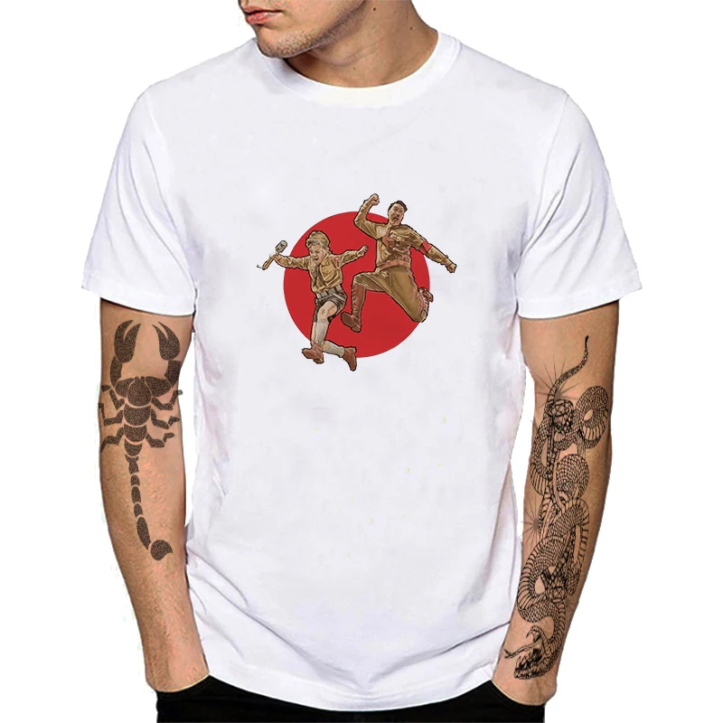 Рубашки для мужчин и женщин Звездный тройник шрама Джоджо кролик из фильма