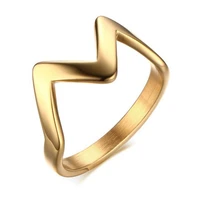european and american fashion jewelry stainless steel gold color ring crown ring womens mens ring wholesale r274g