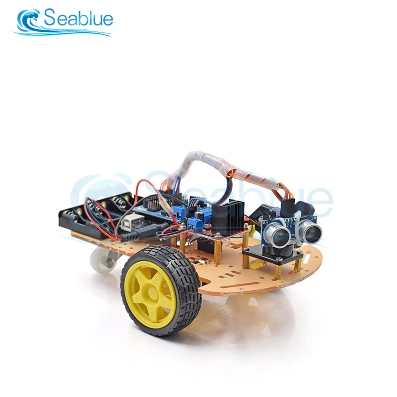 2WD Ultrasonic Module New Avoidance Tracking Motor Smart Robot Car Chassis Kit Speed Encoder Battery Box For Arduino | Инструменты