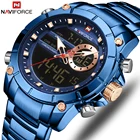 Мужские часы NAVIFORCE Топ бренд мужские модные спортивные часы водонепроницаемые Роскошные Кварцевые наручные часы Мужские часы для свиданий Relogio Masculino
