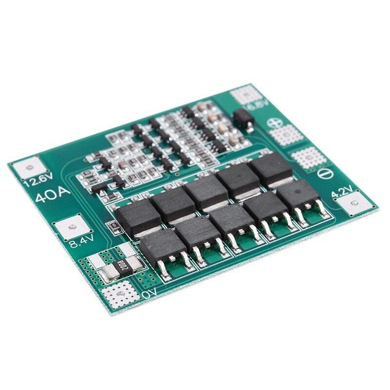 2 шт. 4S 16 8 в 18650 литиевая батарея зарядное устройство Защитная плата PCB BMS 40A