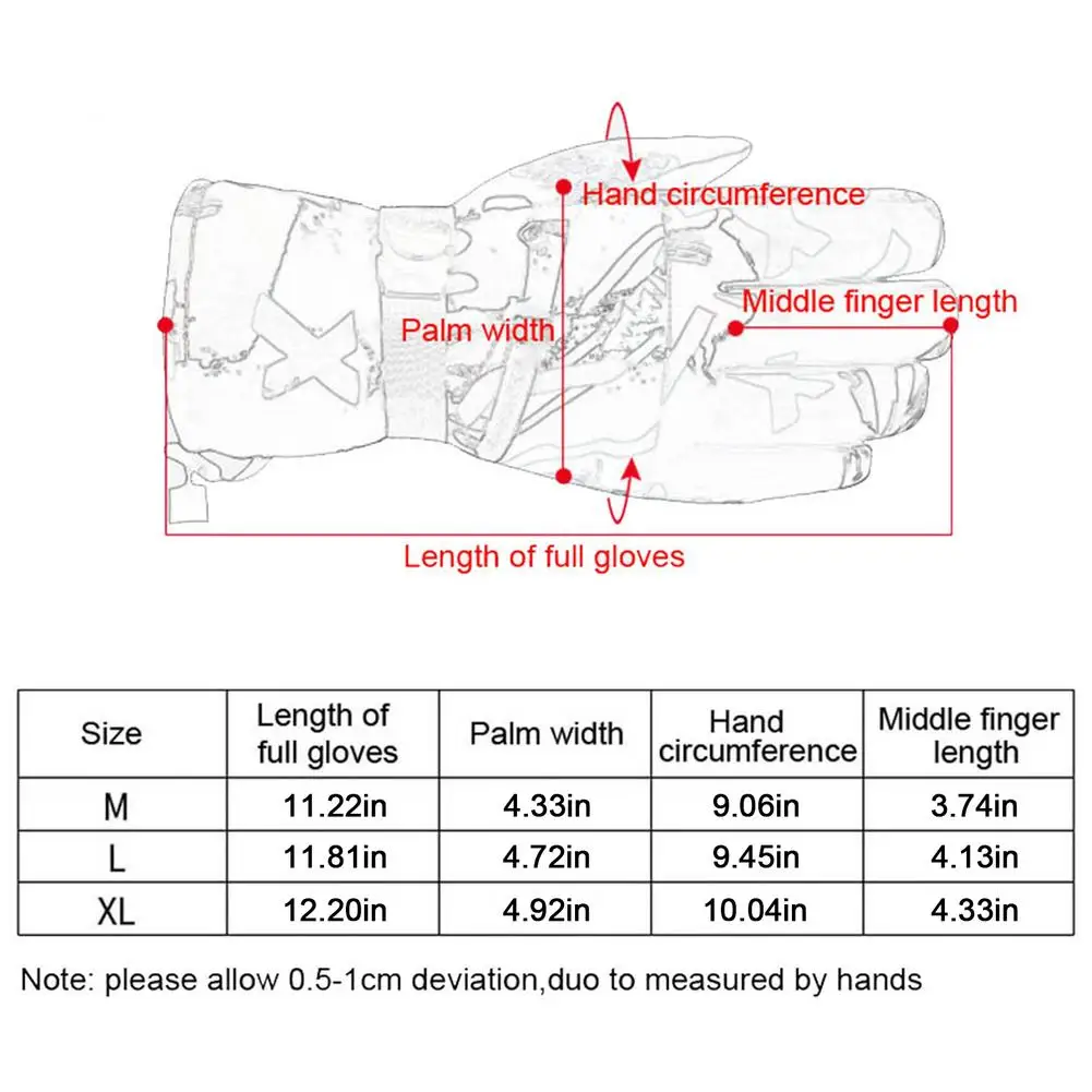 

Professional Ski Gloves Touch Screen Velvet Winter Warm Ski Gloves Ultra Light Waterproof Cycling Motorcycle Warm Snow Gloves