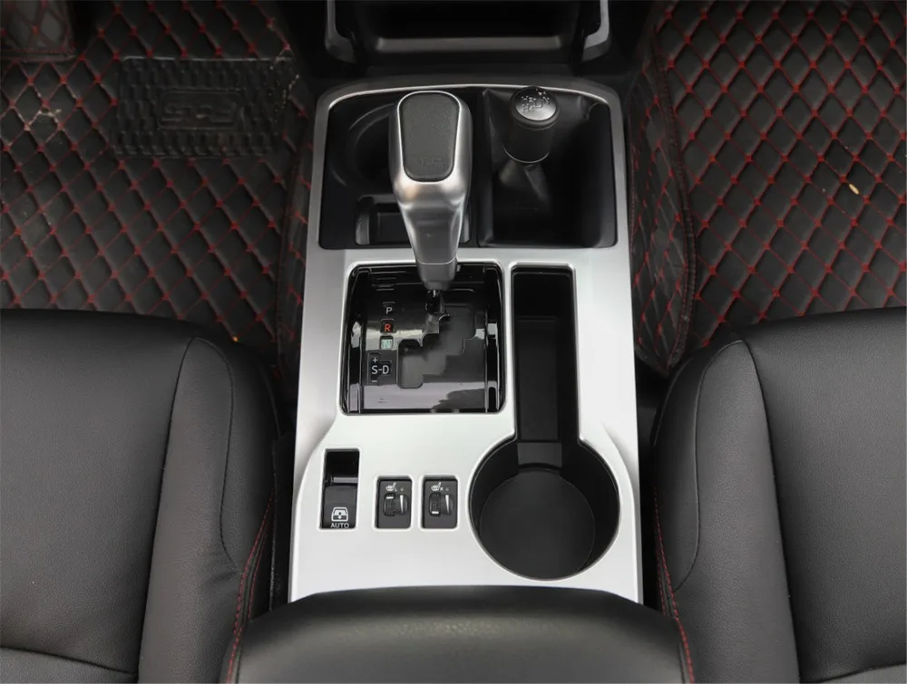 Накладка на крышку панели КПП Декоративные наклейки для Toyota 4runner 2010 рамка Обложка отделка Авто Стайлинг, аксессуары для интерьера