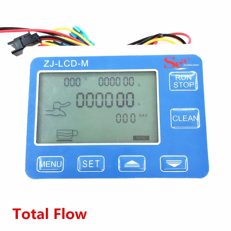 ZJ LCD M метр контроллер + потока Сенсор клапан Питание для воды Жидкость измерения