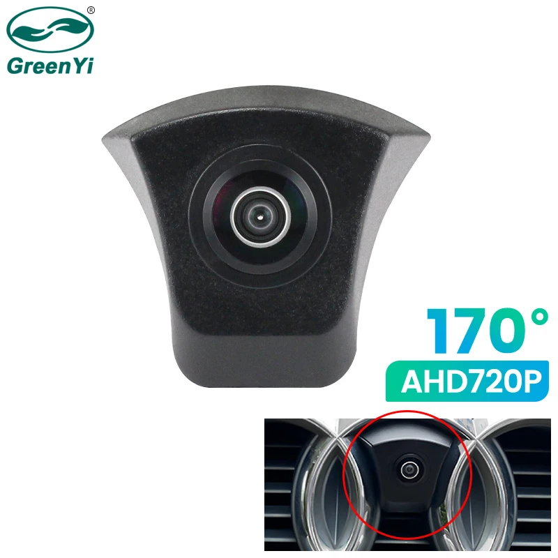 GreenYi 170 ° AHD 720P функция ночного видения для Audi A1 A3 A4 A5 A6 A7 Q3 Q5 Q7 TT объектив с логотипом рыбий глаз HD-камера - изображение