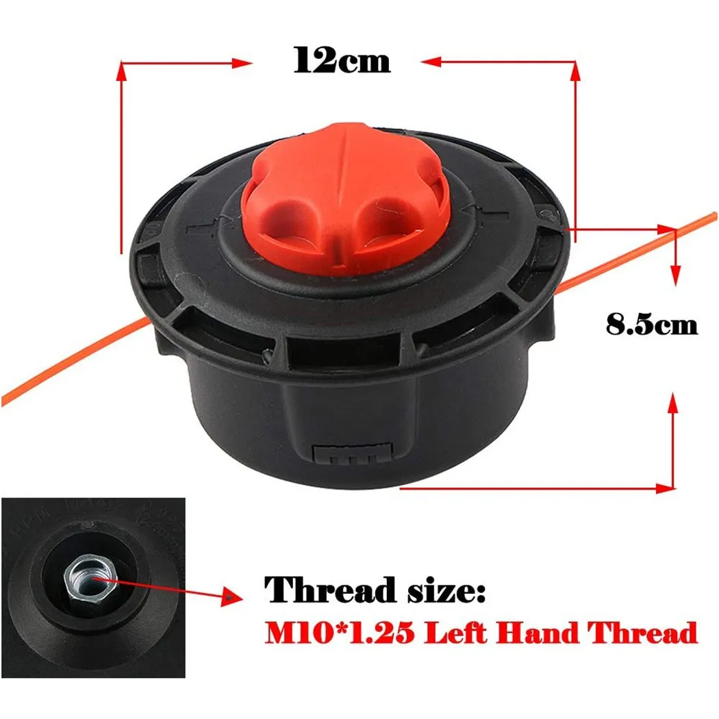 

2.4mm Mower Trimmer Head Petrol Trimmer Head For FUXTEC Strimmer Bump Feed Line Spool Brush Cutter String Trimmer Parts