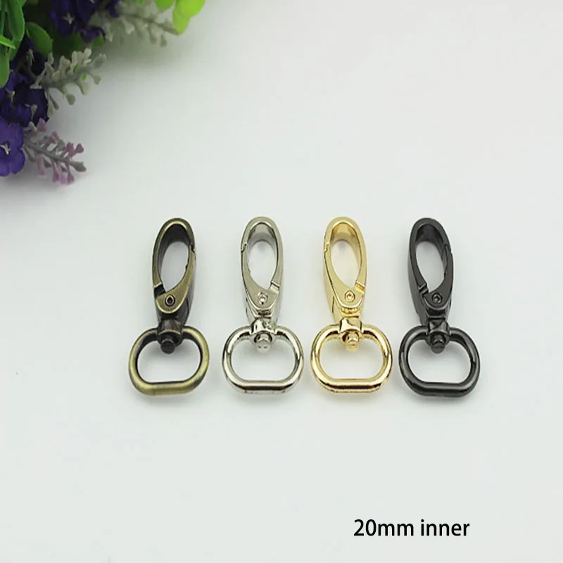 30pcs 15/20/25/32/38mm Bags Strap Metal Buckles Lobster Swivel Carabiner Snap Hook Clasp Collar KeyChain Hanger DIY Accessories