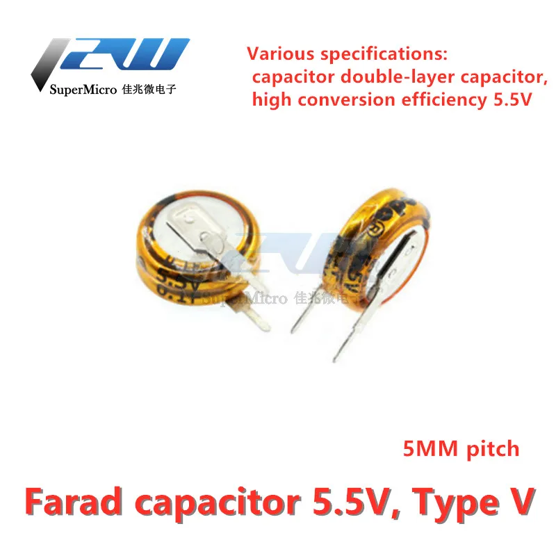

Двухслойные конденсаторы Farad capacitor 5.5v Type V
