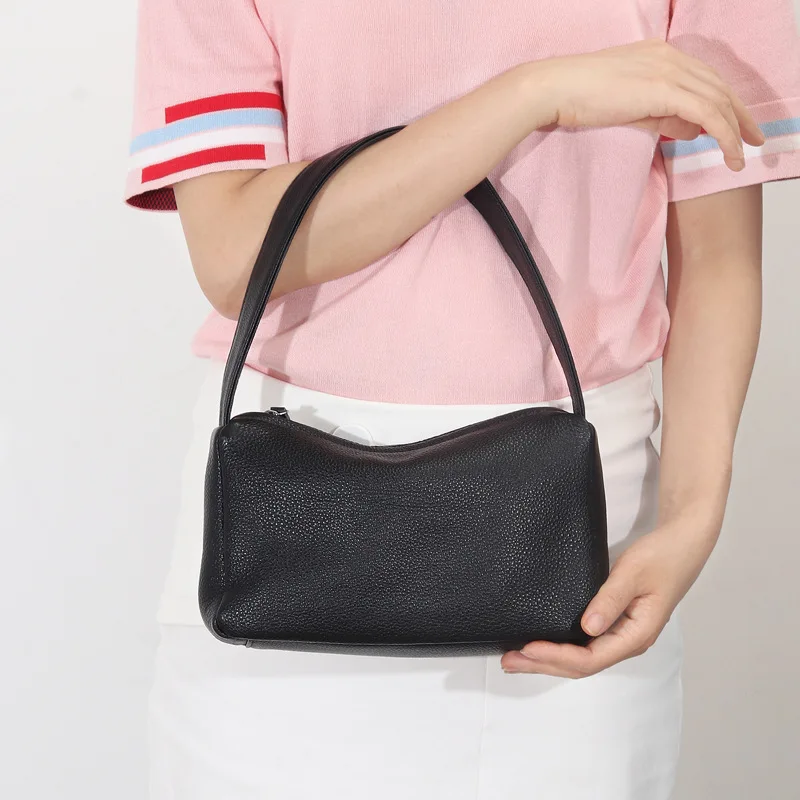 

Genuine leather Women bag New fugu handbag fashion shoulder bag underarm purse niche design tote bags 01-GN-htxkxz