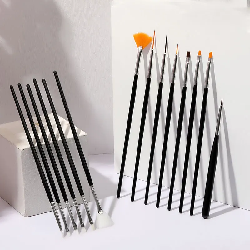 

3 Pcs Nail Oil Painting Brush Drawing Line Pens Nail Art Set Pen Chain Link Penf Colored Drawing Pen