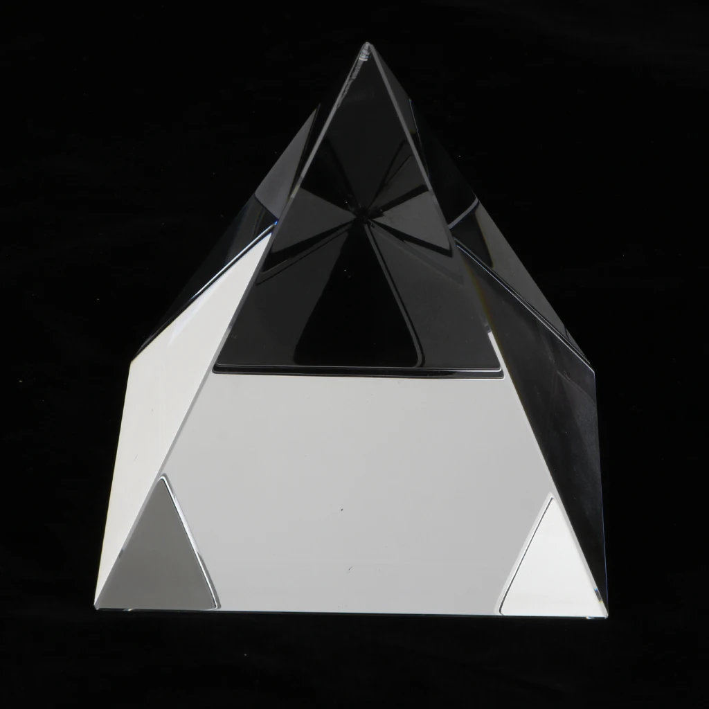 2 4 &quotПрозрачный K9 кристалл оптического призма Пирамида Suncather Paperweight