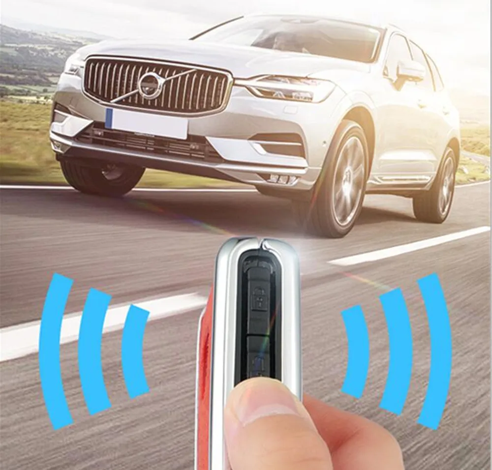 Автомобильный ключ чехол из натуральной кожи из оцинкованной для Volvo XC40 XC60 S90 XC90 V90 T5 T6 T8 ключа автомобиля чехол