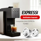 Многоразовые кофейные капсулы K-fee Tchibo Cafissimo ALDI Expressi, фильтры из нержавеющей стали, ложка для Темпера