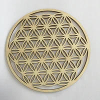 5pcs flower of life 15cm sacred geometry home decoration wall wood plate