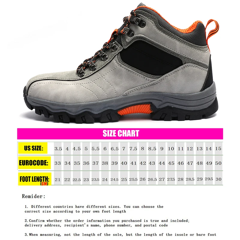 Водонепроницаемые походные ботинки мужские осенне-зимние нескользящие легкие