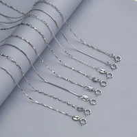 fanqieliu 100 real 925 sterling silver necklace for women 8 styles accessories matching chains fql20002
