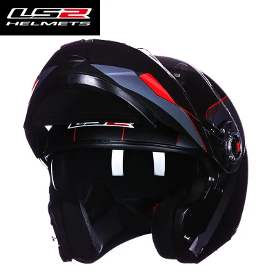 

Original LS2 STROBE flip up motorcycle helmet ls2 FF370 modular dual lens visor capacete cascos moto casque DOT approved