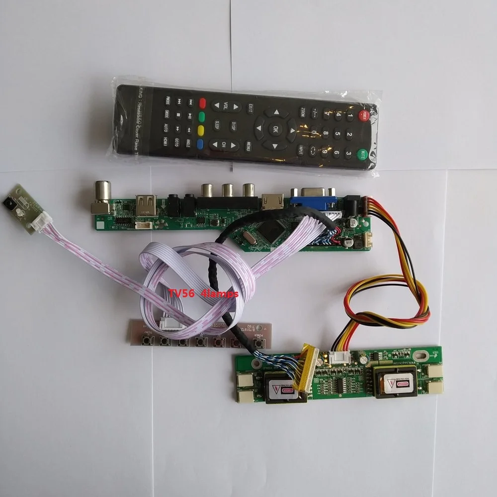 

for LM201WE3-TLF1 4 lamps Interface USB AV TV card kit LCD Resolution 1680X1050 20.1" Digital Signal 30pin Controller Board