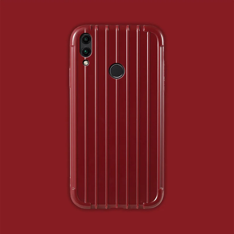Роскошный чемодан для huawei honor 8C чехол Модный милый силиконовая задняя крышка