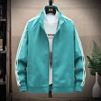 new fashion mens coat autumn korean slim fit loose student jacket youth stand collar versatile large top