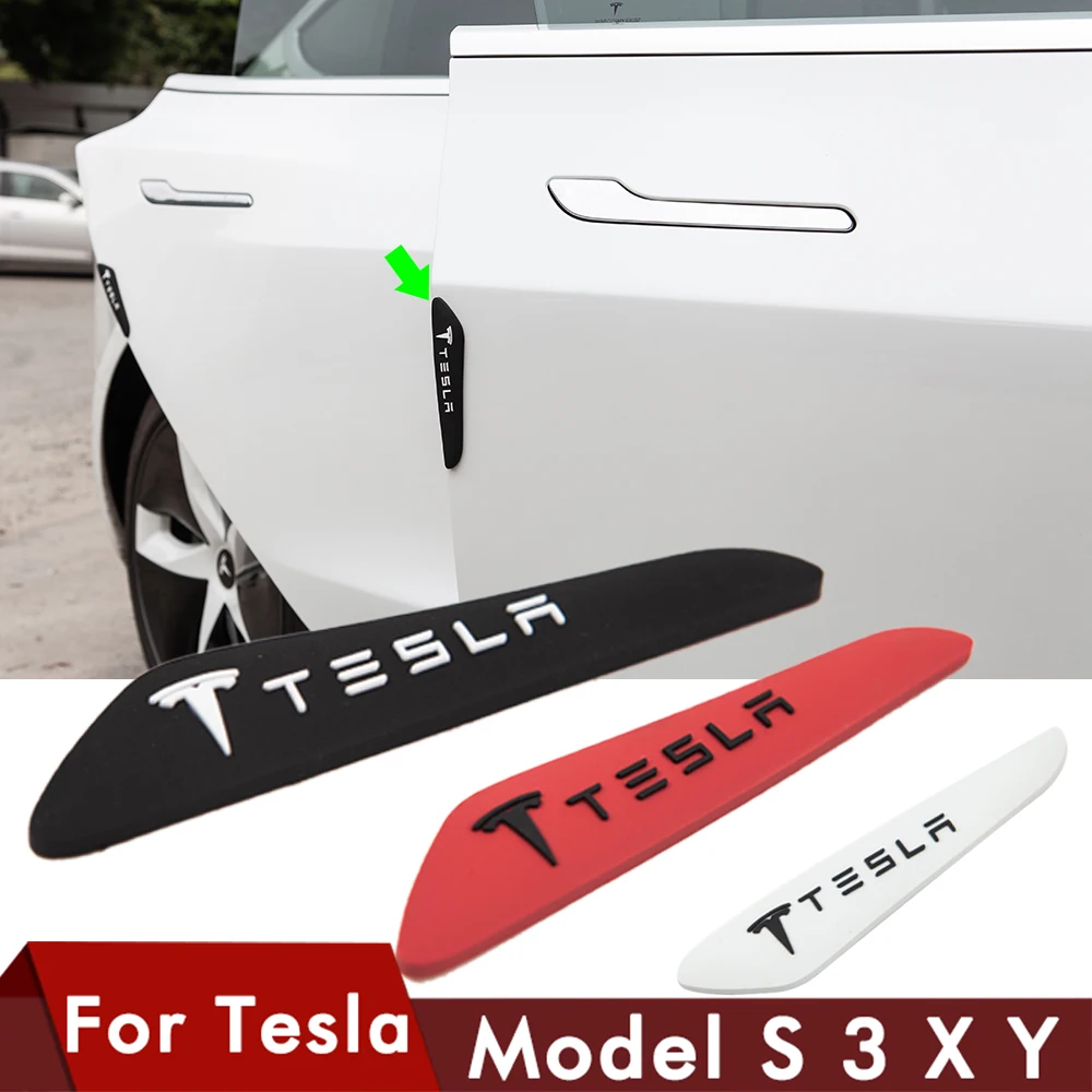 

2021 New Car Door Bumper Protector For Tesla Model 3 Accessories Door Guard Protective Model Y S X Three Model3 4Pcs/Set